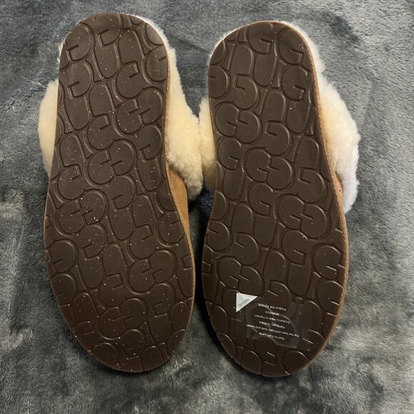SIZE 7 UGG Women's Scuffette II Slippers in Chestnut Model 1106872 - Picture 8 of 10